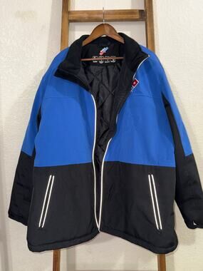 Domino's Gear Blue Black Insulated Softshell Jacket 4X Windproof Water Resistant